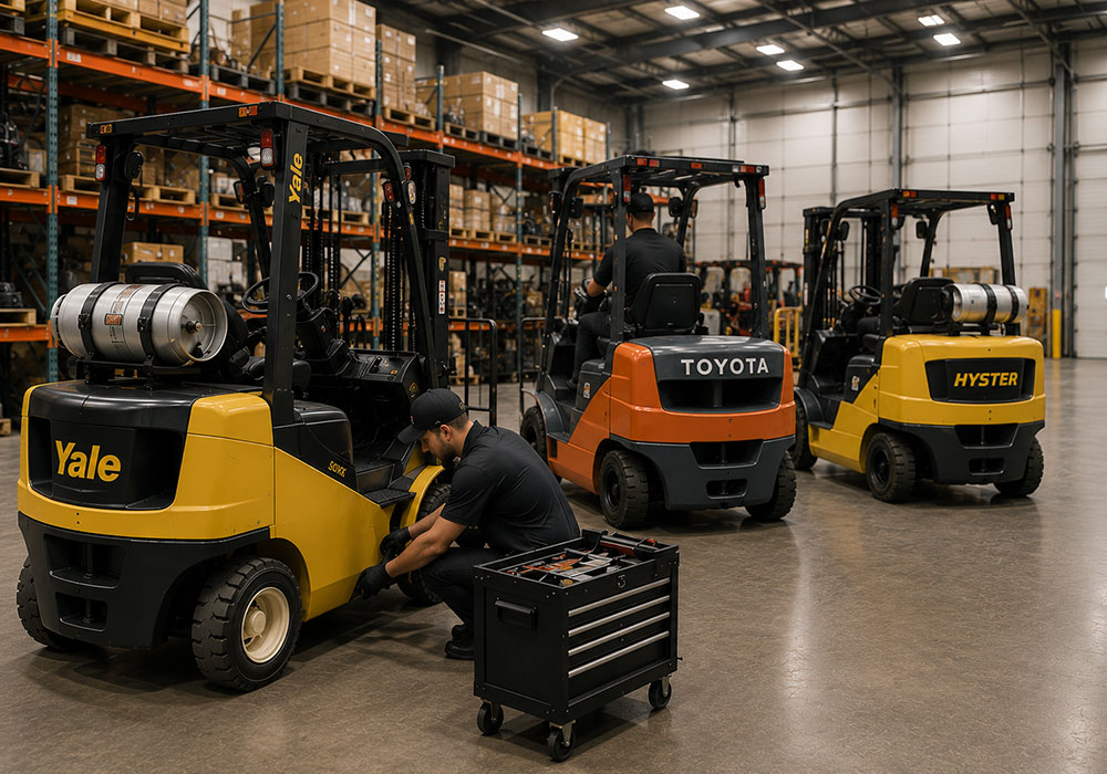 Fleet maintenance programs for forklifts